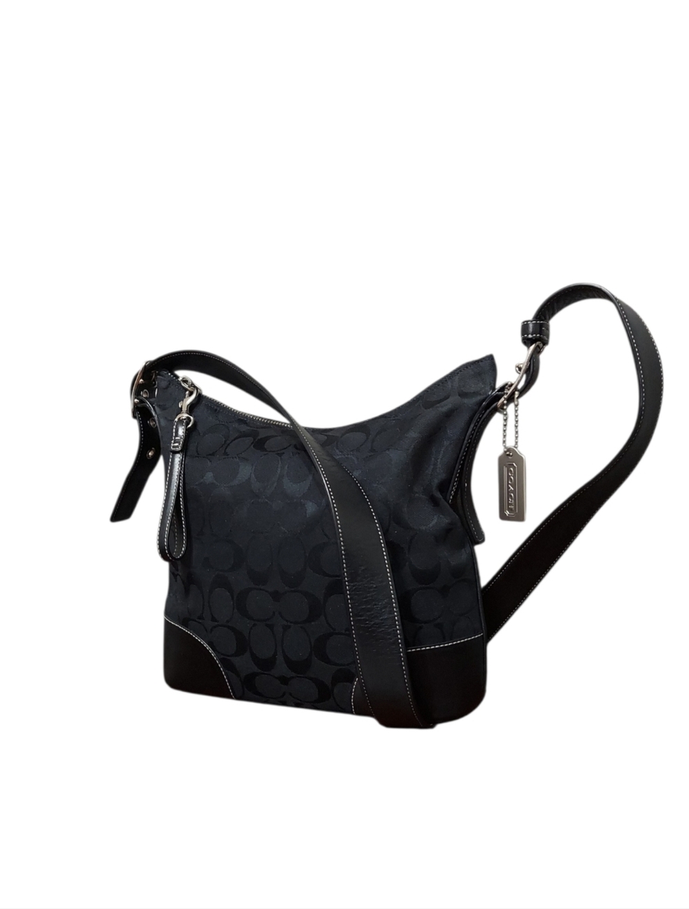 Coach Y2K 2000 Chelsea  Signature Canvas & Leather Convertable Hobo Bag Like New